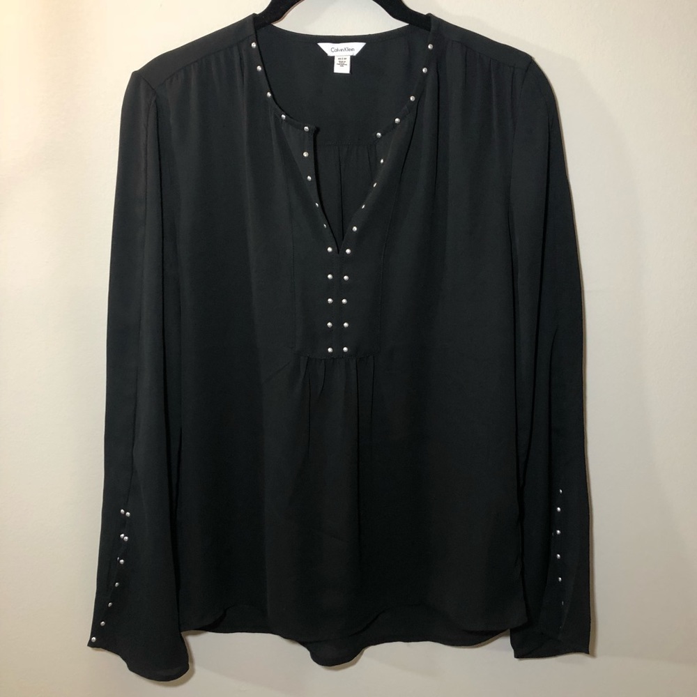 Calvin Klein Shirt with Metal Accents